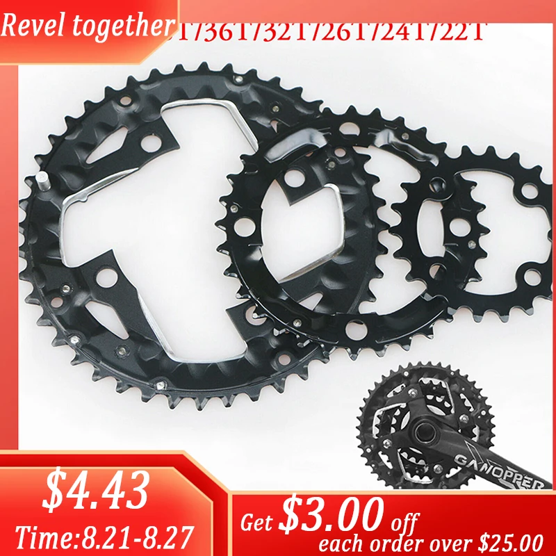 

104/64BCD MTB Chainring 3*9speed 3*10speed Bicycle Chainwheel 22T 24T 32T 42T 44T Triple Bike Plate MTB Crankset Chain Ring Part