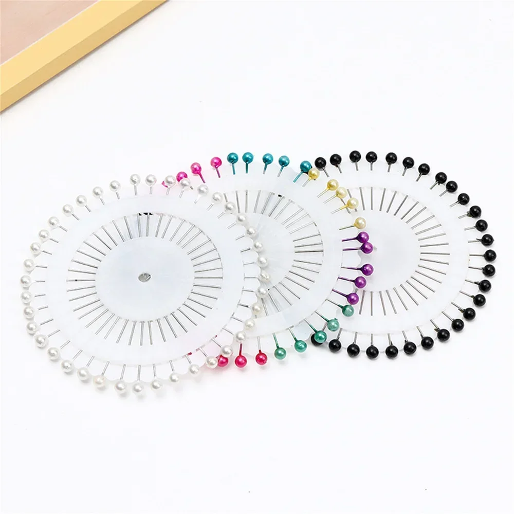 480 шт. цветных черно-белых игл для бусин с большой головкой фиксирующие