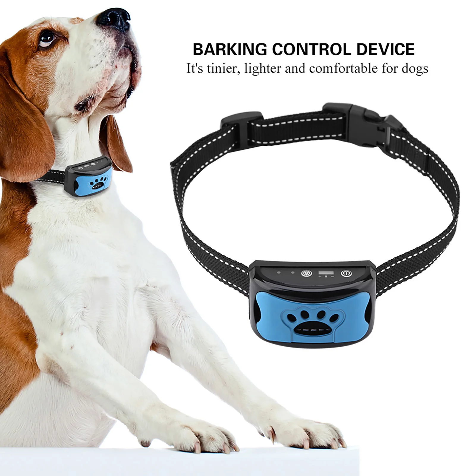 

Jusanda Pet Dog Anti Barking Device USB Electric Dogs Training Collar Dog Stop Barking Vibration Anti Bark Collar Hot Sale