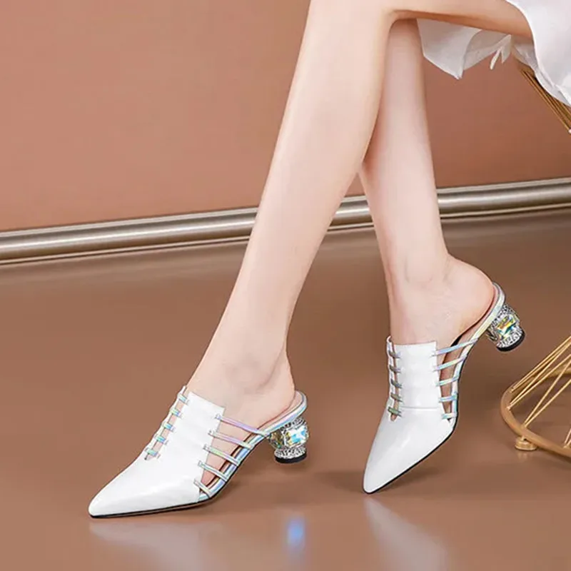 

women classic green high quality square heel pumps for party lady cute comfort stylish white shoes Mujeres Tacones Altos c249