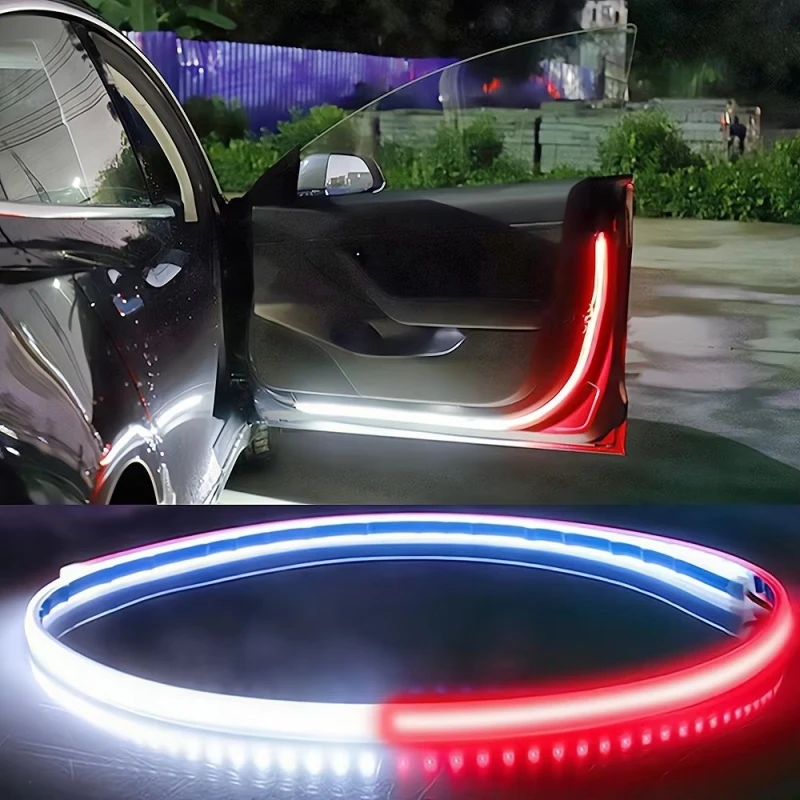 Светодиодный 12 В предупреждающий атмосферный свет открытия двери автомобиля