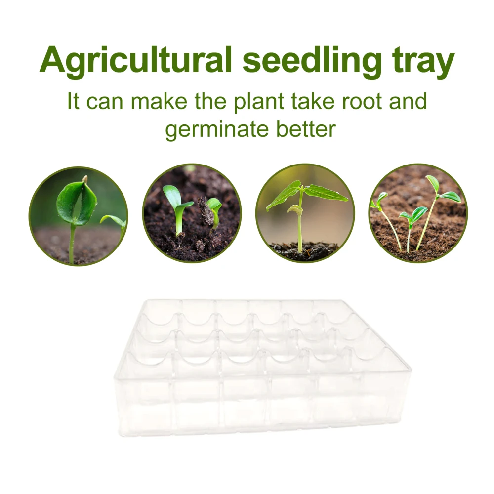 

5Pcs Clear Plastic Seedling Sprouter Trays For Agriculture Gardening Tools Trees Seedling Germination Tray Gardening Tools