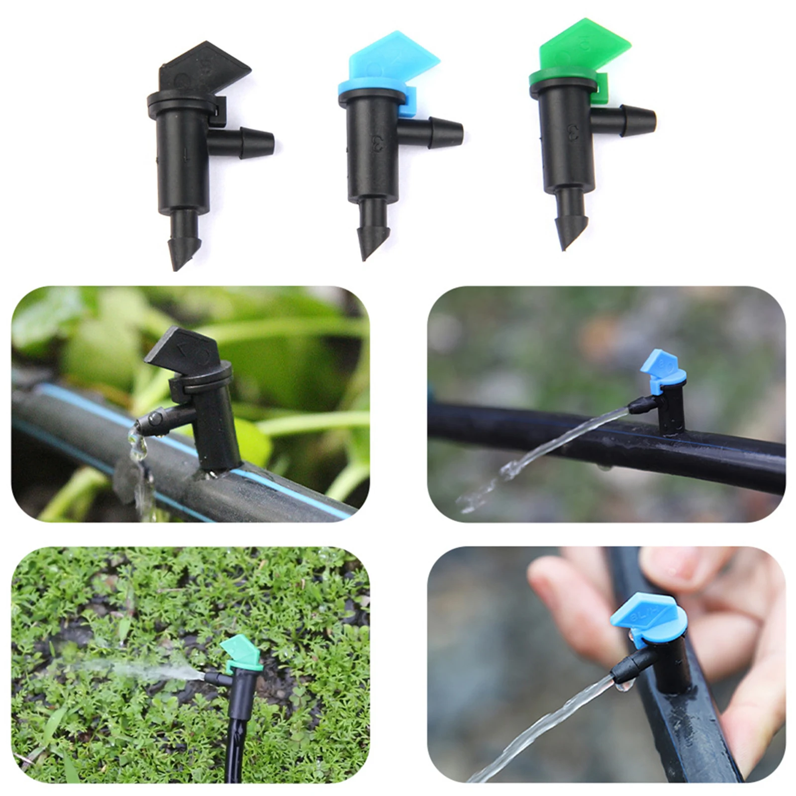 

20Pcs 4/8/16L micro spray irrigation micro nozzle Irrigation Drip Emitter Garden Flag Irrigation Dripper Trees
