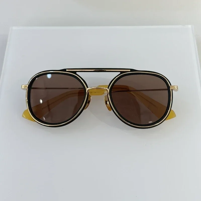 Роскошные женские Овальные Солнцезащитные очки из ацетата DTS19017 авиаторы