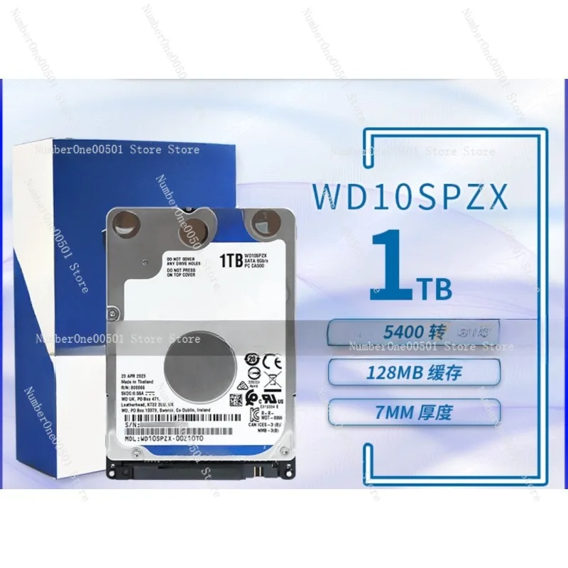 WD10SPZX 1 ТБ 2 5-дюймовый жесткий диск для ноутбука 1T 5400–128M 7 мм
