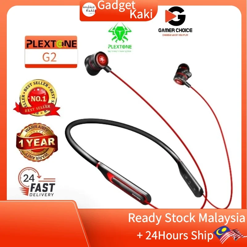 

PLEXTONE G2 Wireless 5.0 Noise Reduction Earphone With Mic Gaming Earphone Wireless Earbud Gaming Headset PUBG CODM CS
