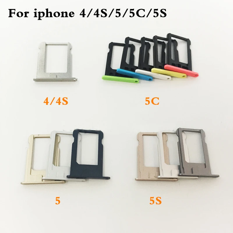 

Micro Nano SIM Card Holder Tray Slot for iphone 5 S C 5C 5S 5G SE 5SE Replacement Part SIM Card Card Holder Adapter Socket Apple