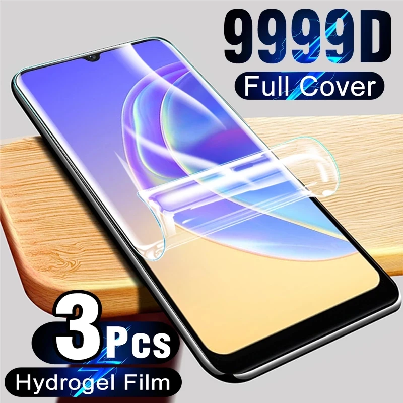 

3PCS Hydrogel Film for Vivo Y33S Y31 Y21 Y53S Y52t Y35 Y30 Y22 Y77 Y75 Y73 Y55 Screen Protector for Vivo V21e V23 V25e Pro film