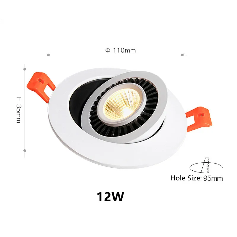 

Светодиодный поворотный светильник HOSUYHUA 7W/9W/12W