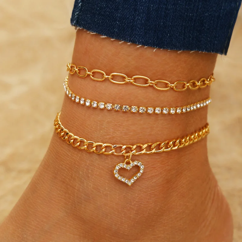 Браслеты на лодыжку женские, аксессуары для ног, летняя пляжная обувь без щиколотки, подарок для любимой женщины