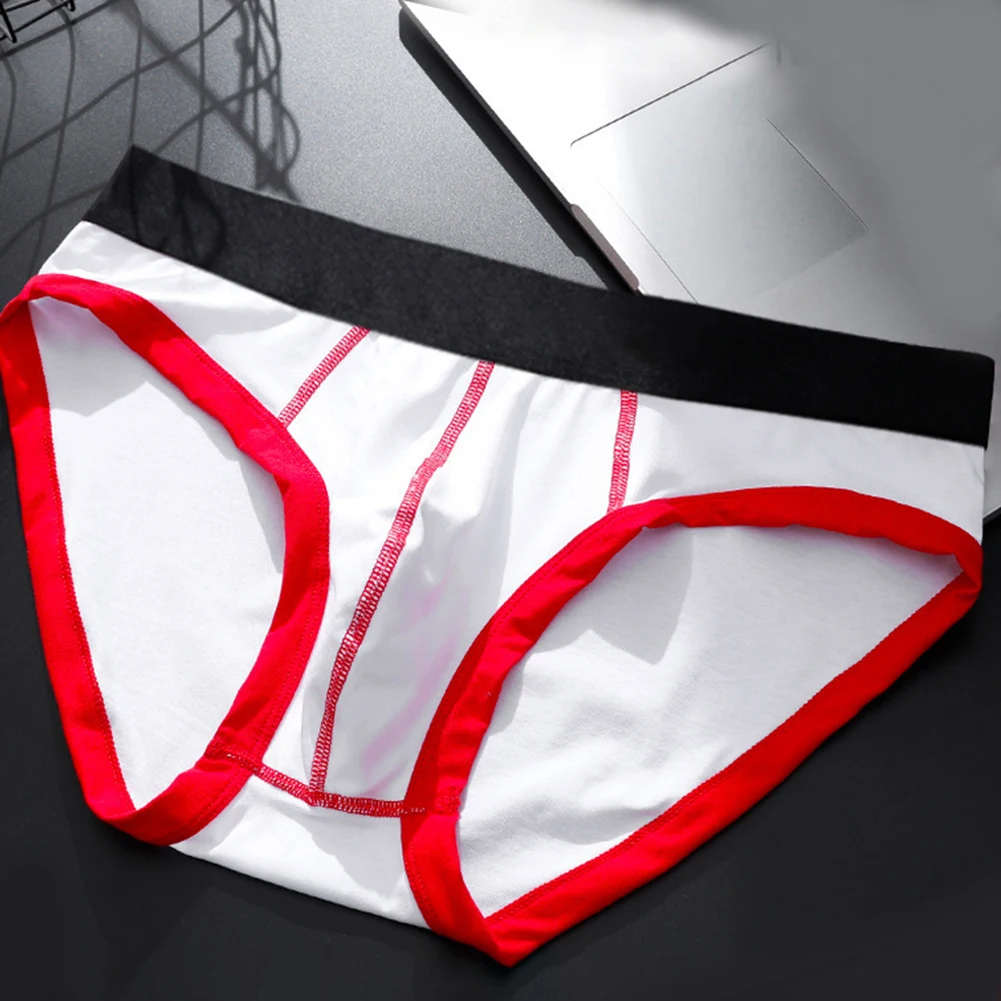 

Mens Boy Underwear Sexy U Convex Pouch Briefs High Elastic Cotton Breathable Panties Lingerie Low Rise Underpants Calzoncillos