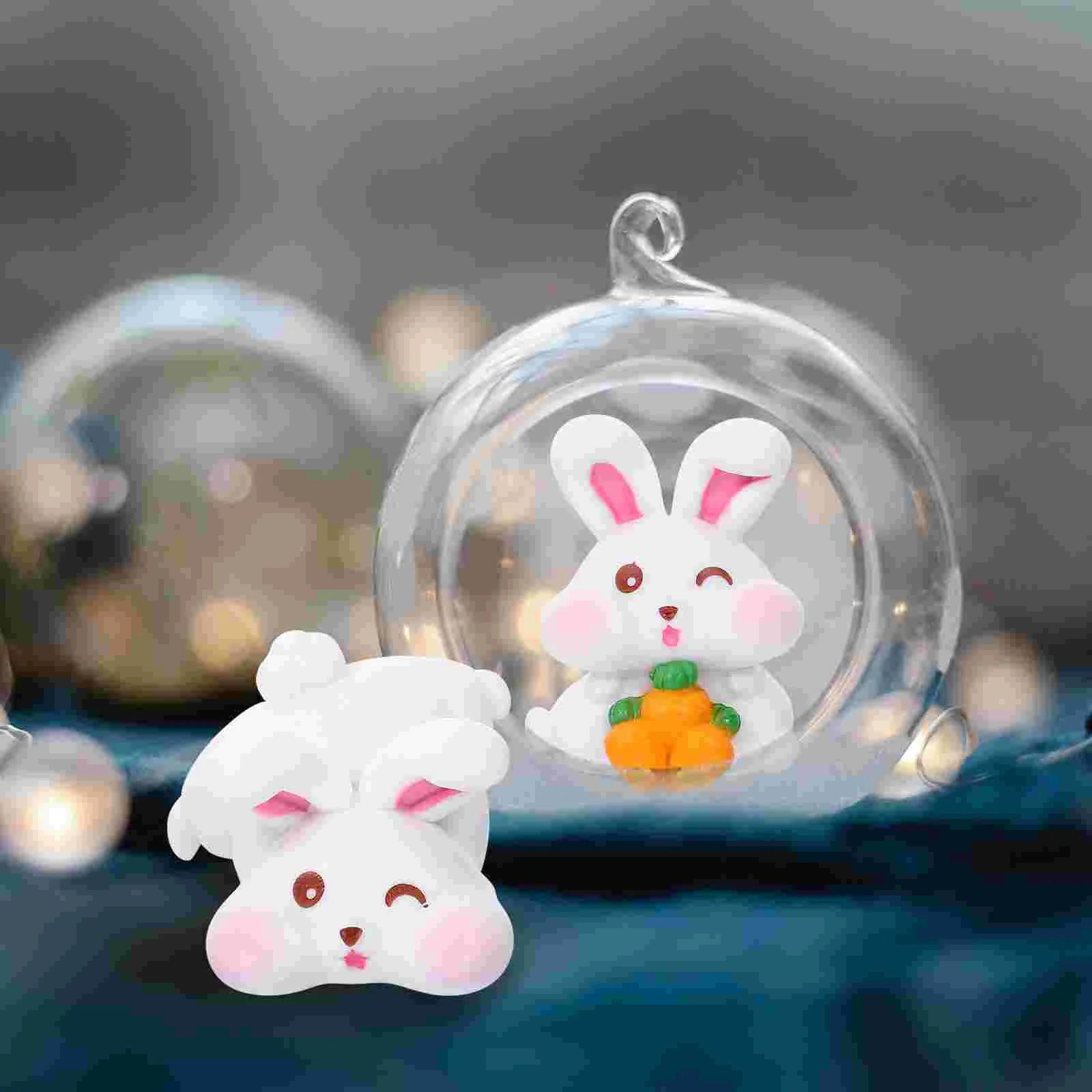 6 шт. украшения жареный кролик пейзаж соответствующий домашний дом для