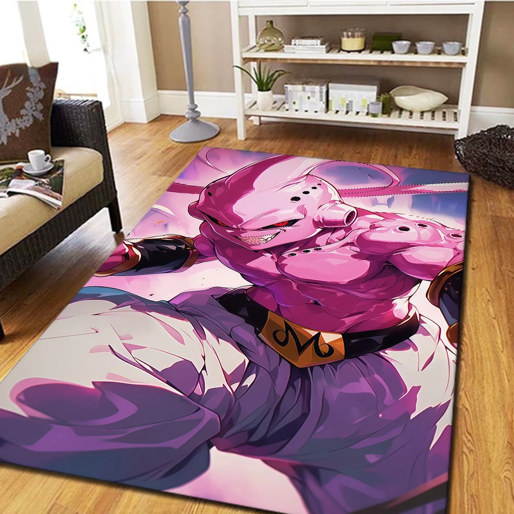 Фото Ковер для гостиной и спальни Dragon Ball Majin Buu, крутой напольный коврик для дома с изображением персонажей из фильма -HE17 №4