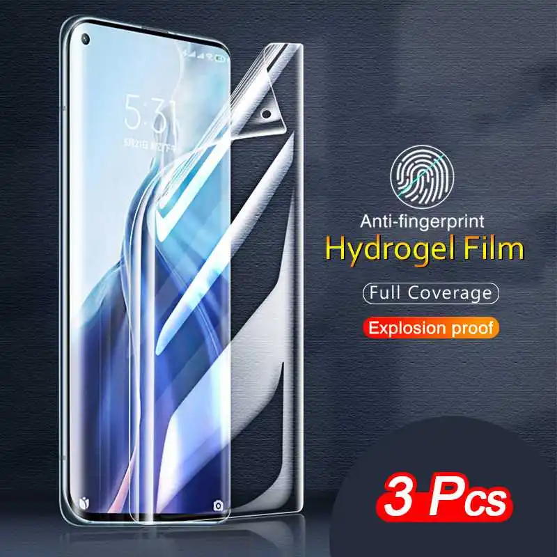 

YouYM 3Pcs HD Hydrogel Film Glass For Xiaomi Redmi K50 Pro K40 Plus Ultra K40s K30S K30 Zoom K30i 5G K20 Screen Protector