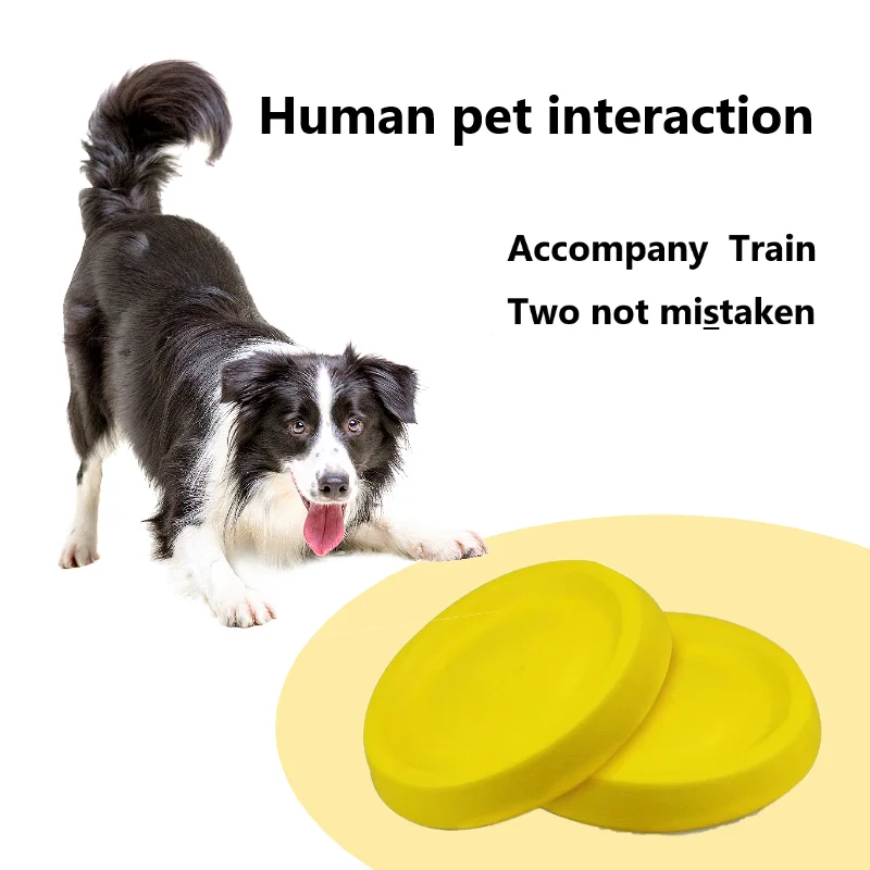 

Dog Play Chew Toy Dog Toy Specialized Training Flying Discs Interactive Soft Bite Resistant Fly Saucer Toy Plate For Small Large