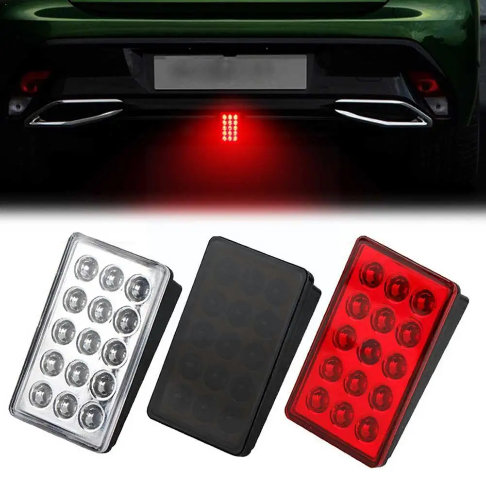 

F1 Style Led Brake Lights For Car Motorcycle 15led Rear Tail Lights Auto Warning Reverse Stop Safety Lamps Drl 12v Z7p8