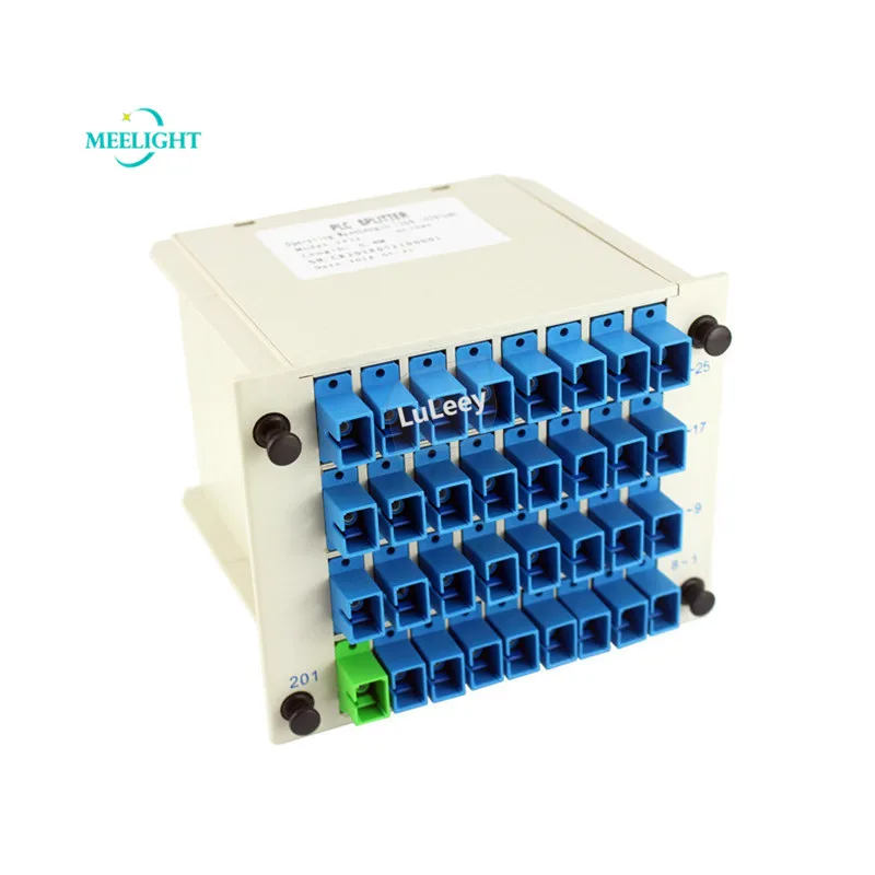 

Optical Fiber PLC Splitter SC/UPC Beam Splitter 1 to 32 of the Blade-Type Beam Splitting ABS Box 1-32