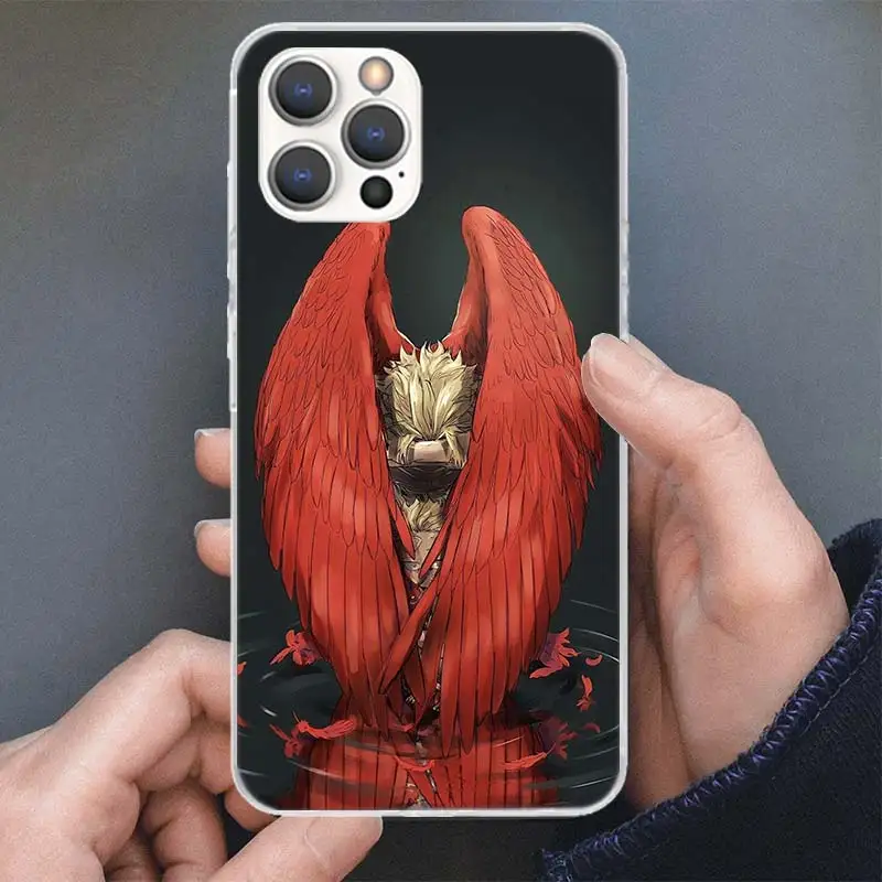 Чехол для телефона Hawks MHA My Hero A-Academy Apple iPhone 16 15 14 Plus 13 12 Mini 11 Pro Max XS XR X 7 8 + SE с мягким