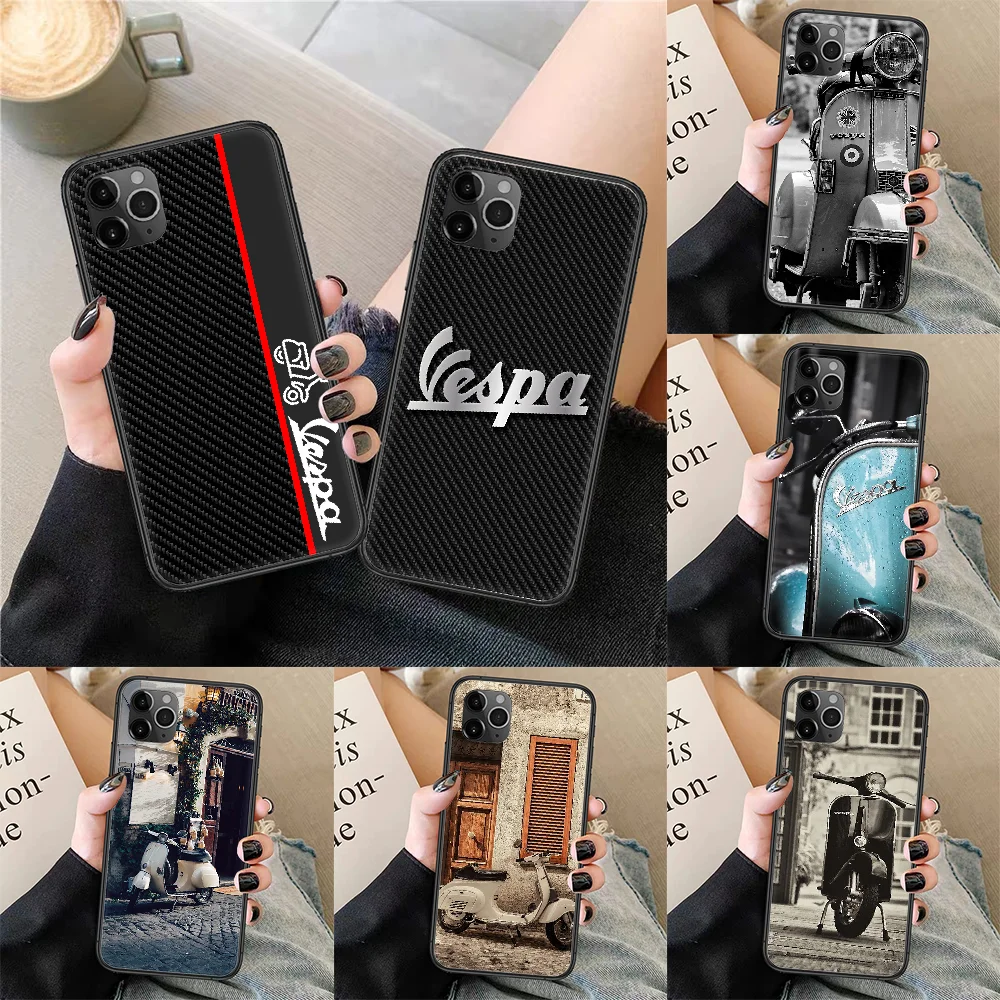Силиконовый чехол vespa для iphone SE 2020 6 6S 7 8 11 12 13 Mini Plus X XS XR Pro Max |