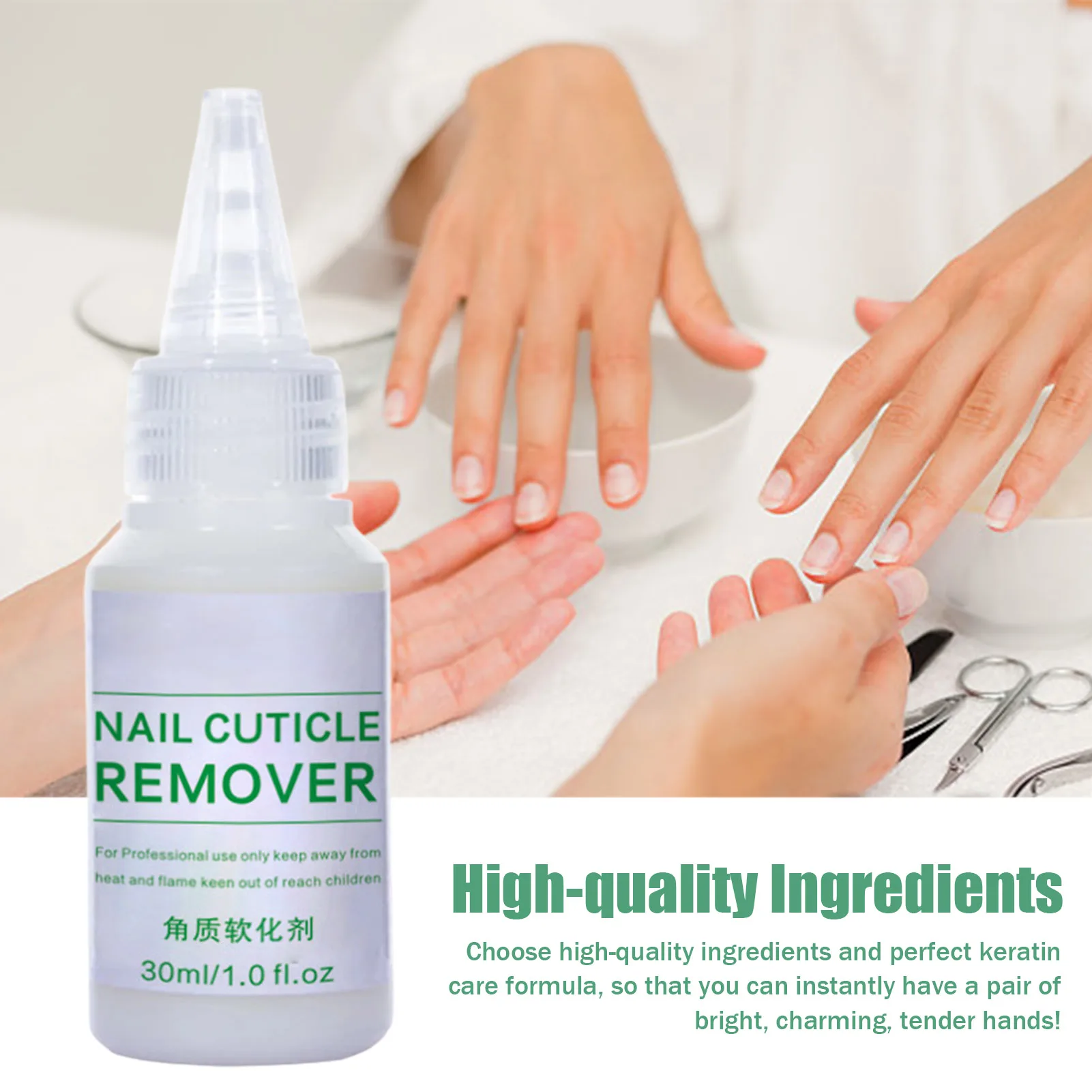 

Cuticle Remover Cream Manicure Pedicure Kit Eliminate Thick And Overgrown Cuticles Nail Softener For Nail Salons Home DIY 30ml