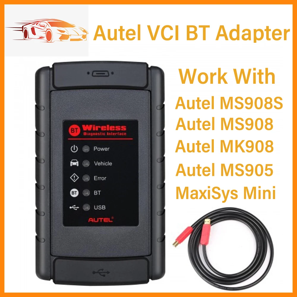 

Оригинальный беспроводной Bluetooth-адаптер Autel VCI, диагностический интерфейс, Bluetooth-соединение VCI для MS908S/MS908/MK908/MS905