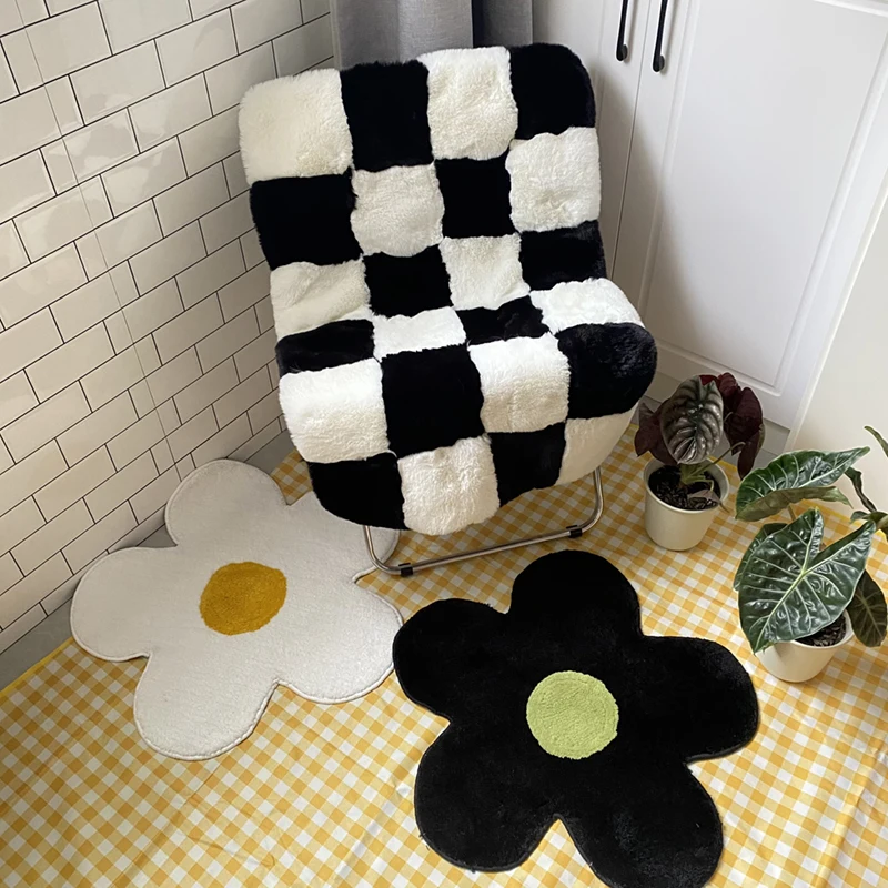 

Современный ретро шахматный ковёр