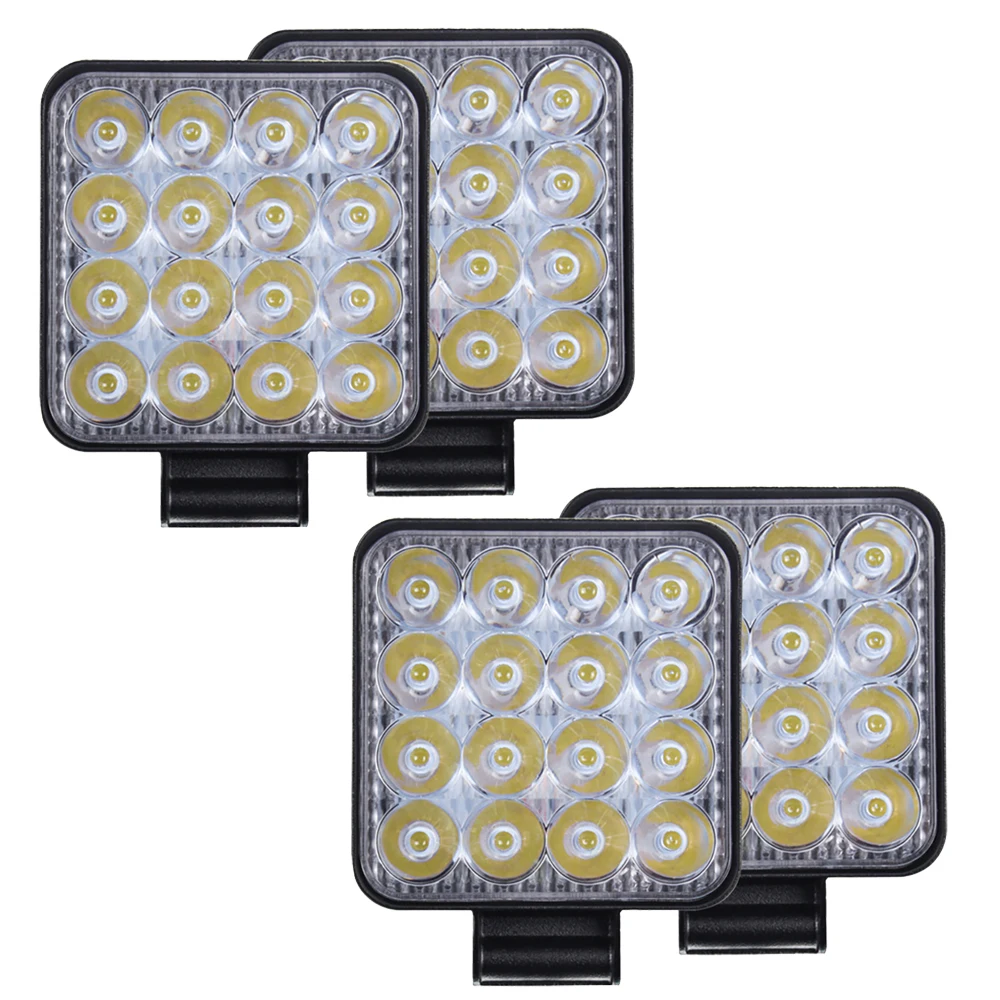 Светодиодная панель рабочего освещения, 48 Вт, 12/24 в, IP68, 6000 К