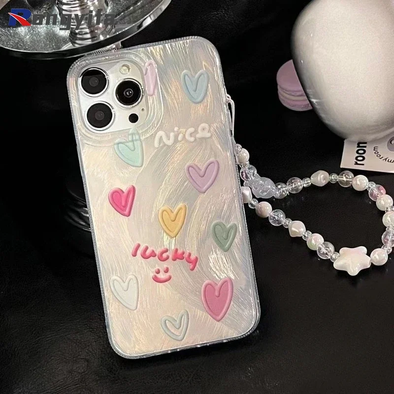 Для Realme 12 11 Pro Plus 12X 10 4G 9i 8 7 6 5 8i 7i 6s 6i 5s 5i C17 Чехол для телефона с масляной краской Love