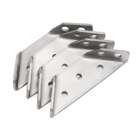 4pcs stainless steel angle corner brackets fasteners protector right angle corner stand supporting furniture hardware