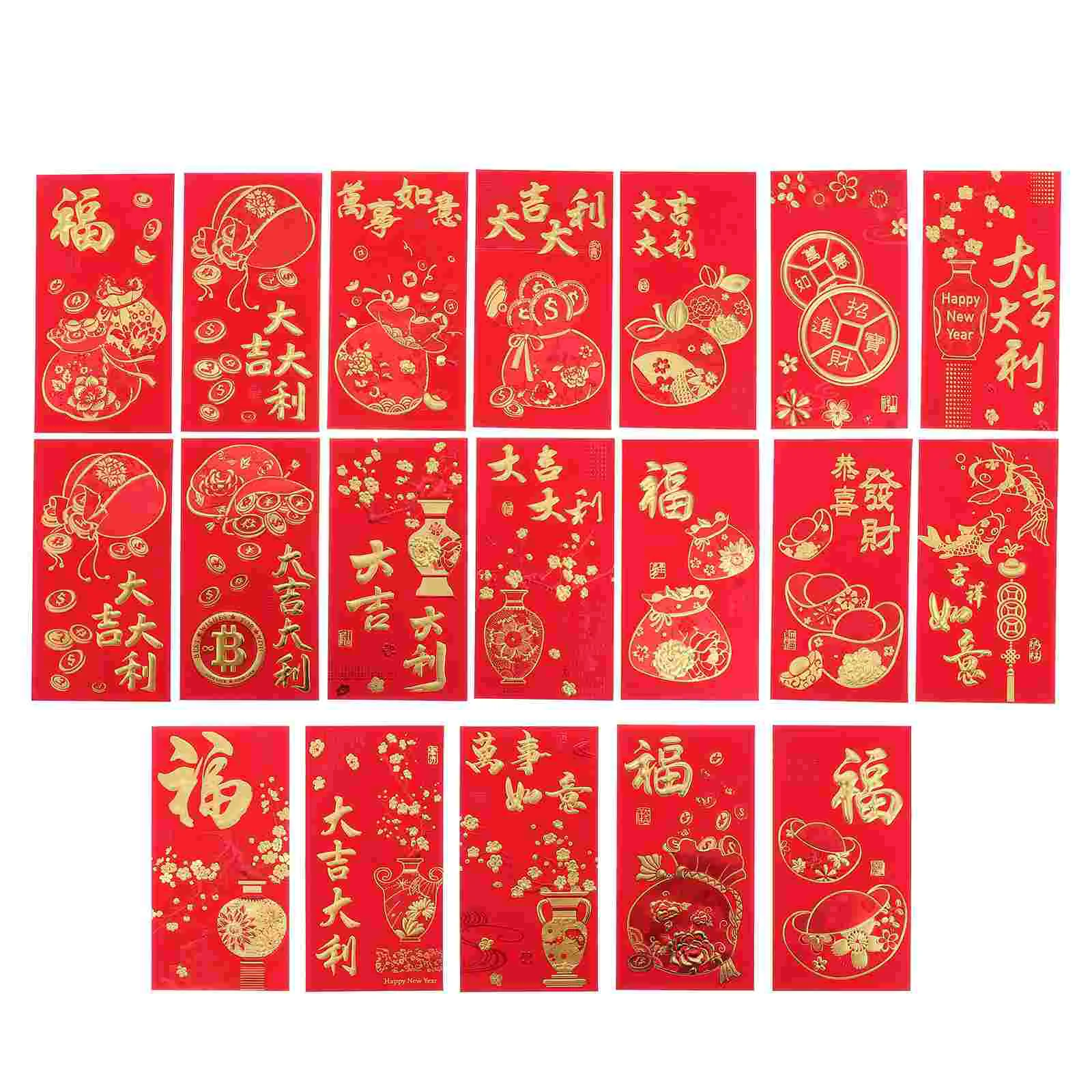 

36Pcs New Year Pockets 2022 Year Of Red Envelopes Chinese Lunar Year Red Envelope Spring Festival Red Envelopes Hong Bao