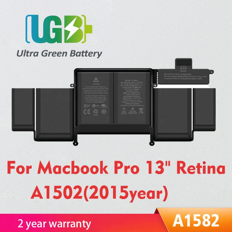 UGB New A1582 battery Replacement for Apple MacBook Pro 13