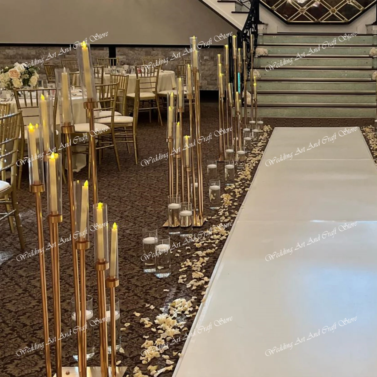 4 шт. 10 шт.))-золото 8 ArmГорячая распродажа Золотой металлический напольный