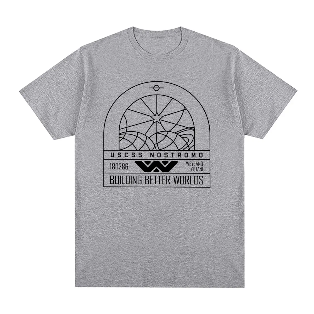 

Nostromo Vintage T-shirt USCSS Alien Weyland Yutani CORP Crew Cotton Men T shirt New Tee Tshirt Womens Tops