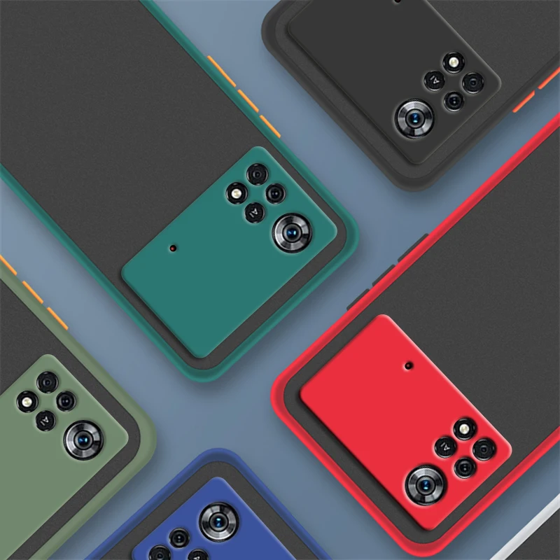 Чехол для POCO M4 Pro 4G силиконовый матовый Прозрачный бампер из поликарбоната чехол