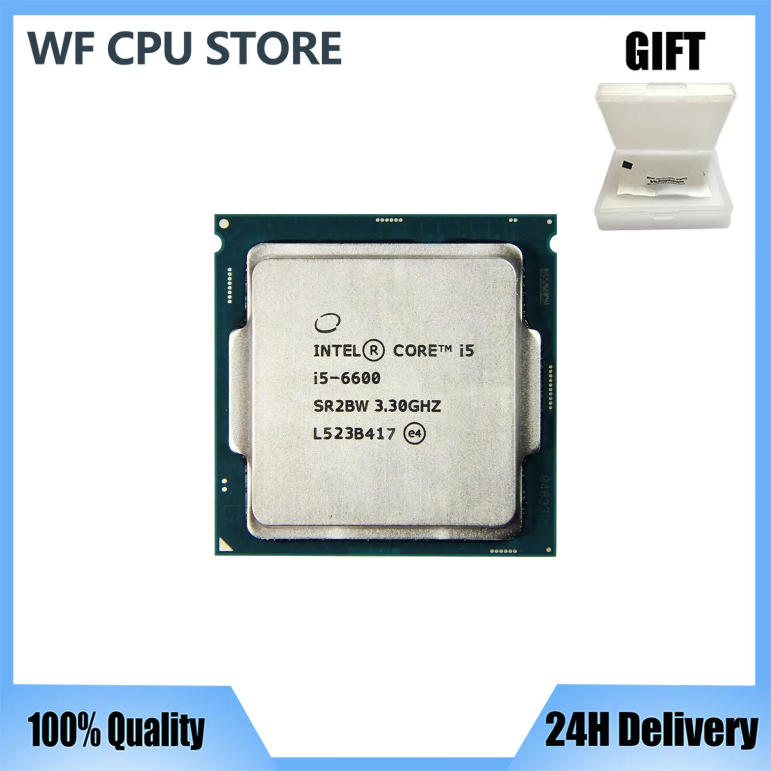 

Процессор Intel Core i5-6600 i5 6600 3,3 ГГц SR2BW/SR2L5 четырехъядерный четырехпоточный ЦПУ Процессор 6 Мб 65 Вт LGA 1151