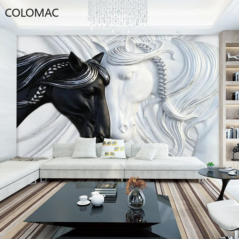 

Colomac Custom Nordic Modern Minimalist Living Room Movie and TV Mural 3D Bedroom Background Wallpaper Dropshipping