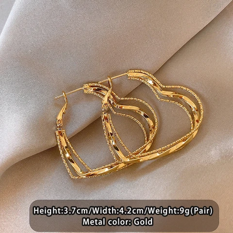 Серьги-капельки Taoya золотого цвета