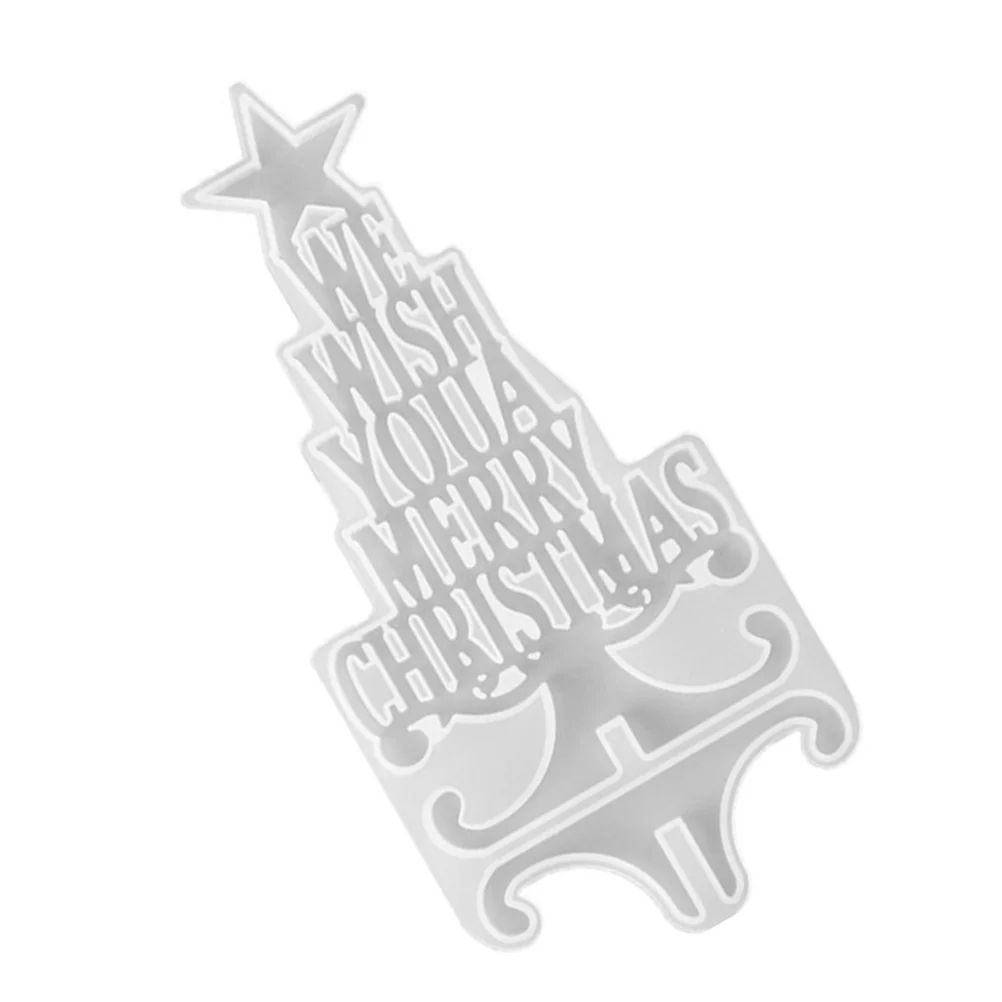 

1PC Storage Box Merry Christmas Xmas Tree Resin Casting Holiday Tree