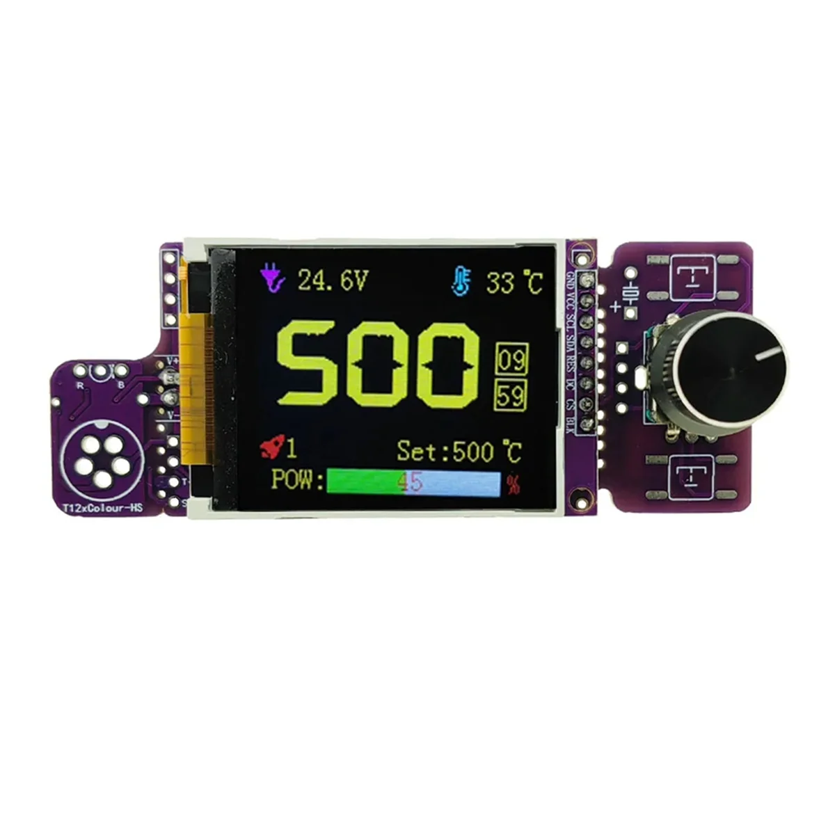 Плата контроллера T12 V2.3 C210 STC чип паяльная станция железные наконечники 1