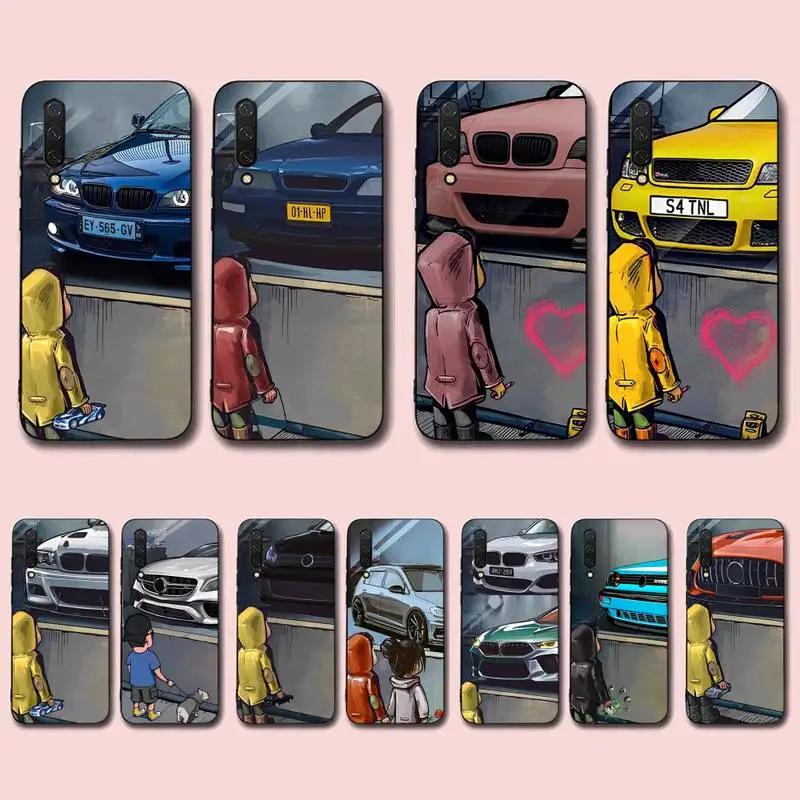 

Boy Girl See Cool Sports Car Phone Case for Xiaomi mi 5 6 8 9 10 lite pro SE Mix 2s 3 F1 Max2 3