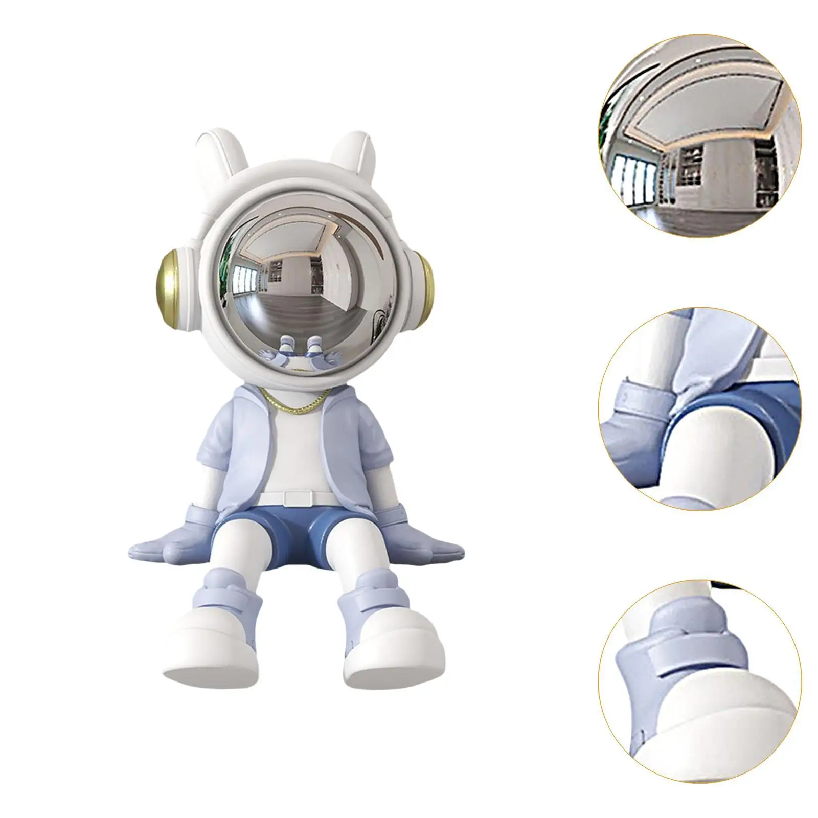 ata statua astronauty ozdoba na biurko nordycka dekoracyjna figurka do szafki wejściowej dekoracja wnętrz sypialni prezent parapetówkę