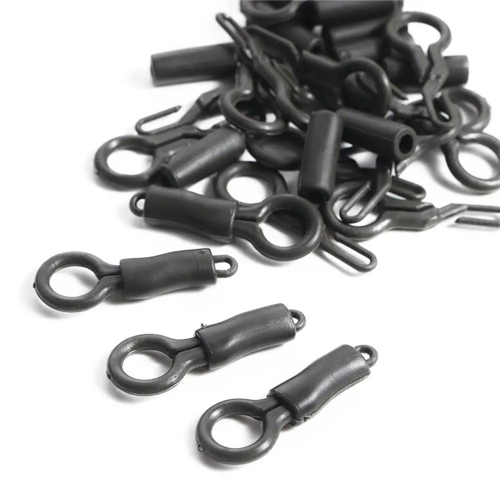 Фиксирующие зажимы для поводка черные резиновые 20 шт