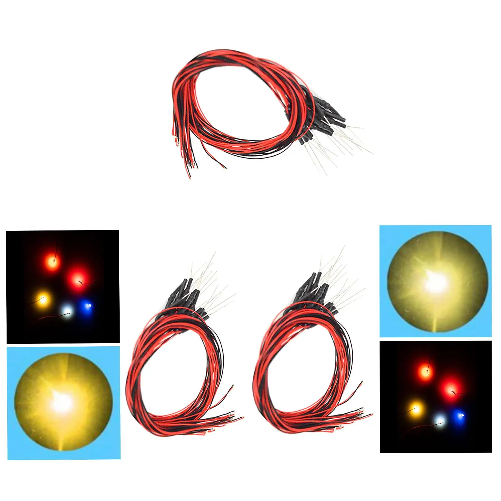 

60 шт пре 12 В для поезда Макет железной дороги микро Ландшафтный аксессуар