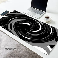 black and white mousepad large mouse pad mause abstract art computer keyboard rug masuepad pc desk mat accessories table carpet