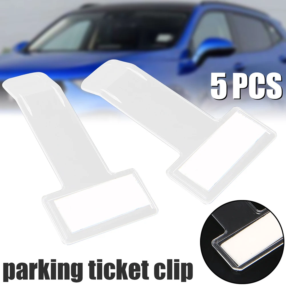 

5pcs Parking Ticket Clip Fastener Window Permit Holder Car Windscreen Windshield