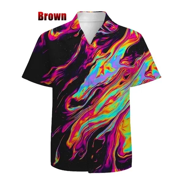

Рубашка Мужская/Женская с длинным рукавом, Ослепительная кофта с 3D принтом, с отложным воротником, Ослепительная иллюзия, в стиле кэжуал, лето