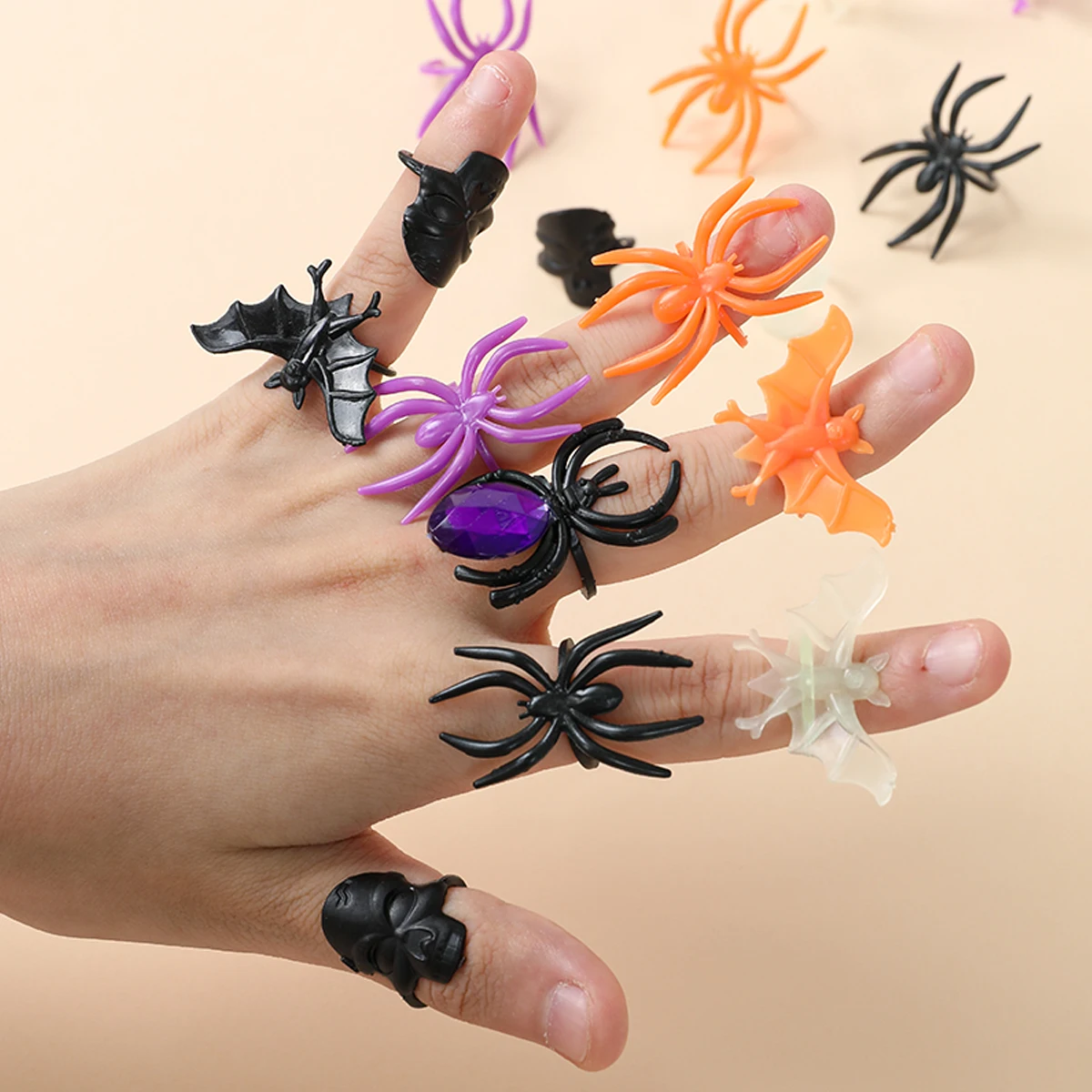 50 шт. новинка Хэллоуин пластиковые драгоценные камни искусственные игрушки для