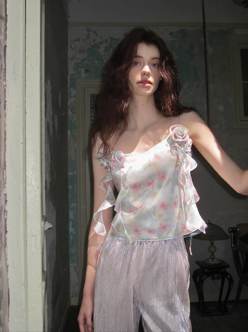 Cariedo Barcelona Morning Mist Series Прохладный дышащий курортный стиль Французская пряжа Бриз с