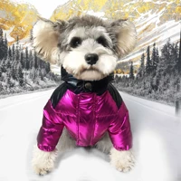 luxury designer pet dog clothes down jacket winter warmth thickening velvet coat small medium dog quality fashion brand clothing