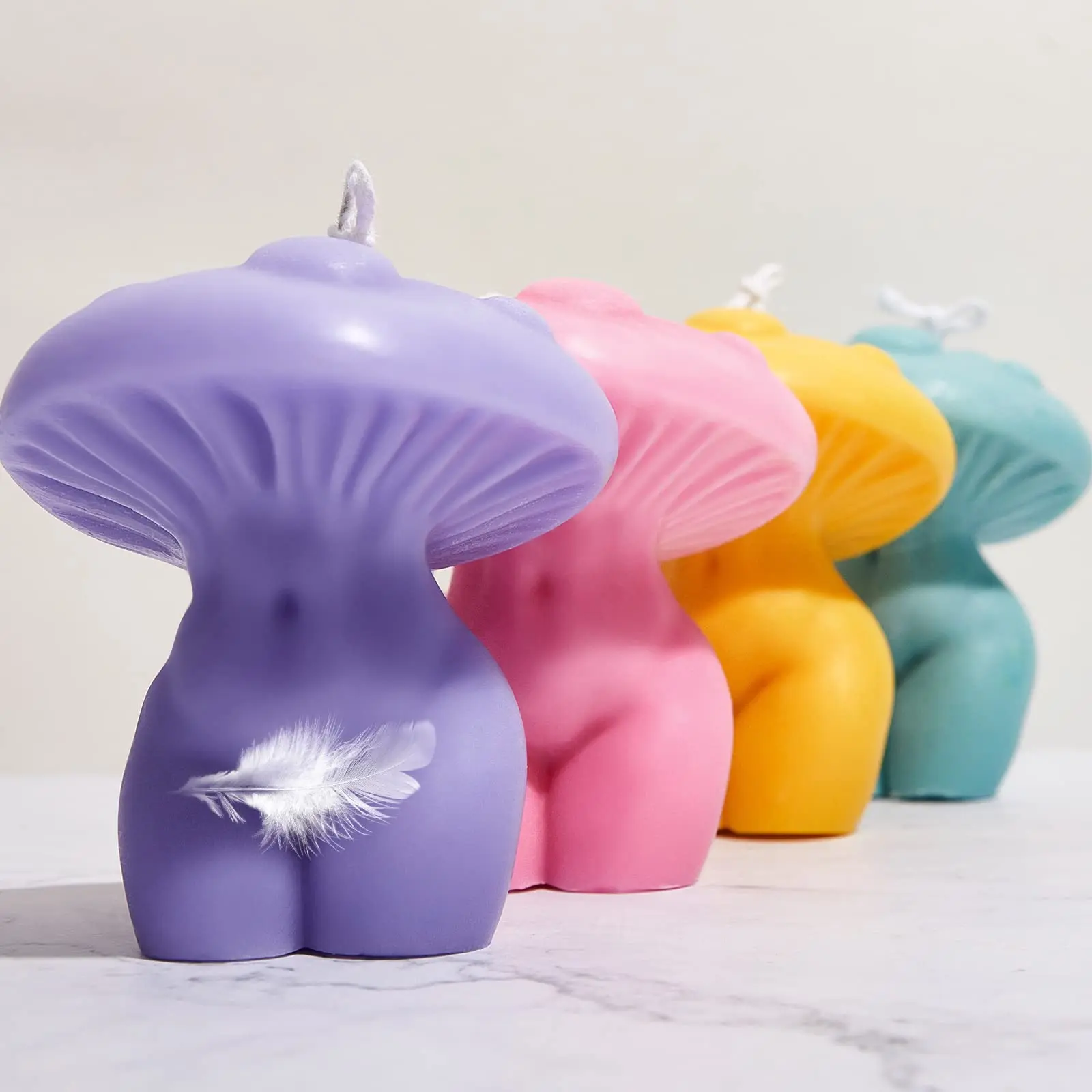 Силиконовая форма сделай сам для женского тела в виде грибов формы свечей смолы